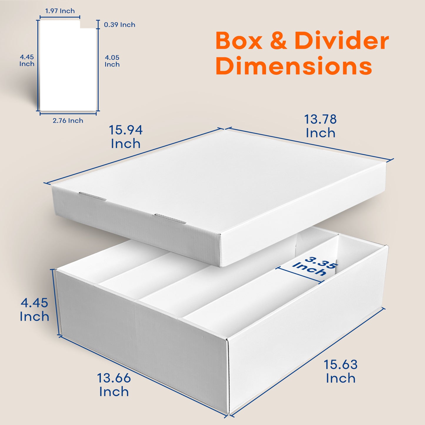4-Row Trading Card Storage Box