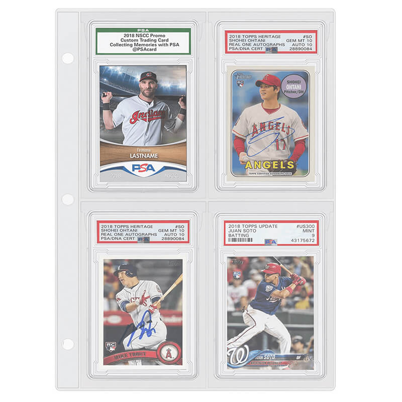 Graded Card Slab Binder Pages Fageverld