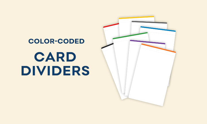 Database Color Divider Color-Coded Card Dividers – Fageverld