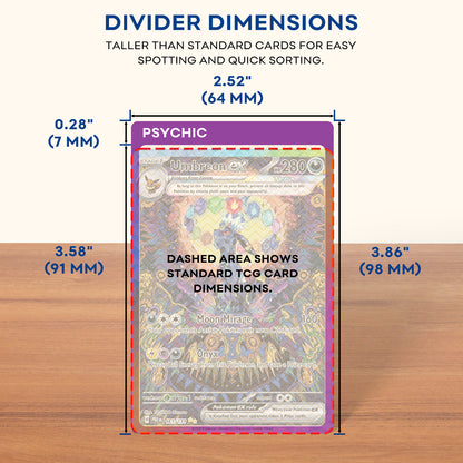 Trading Card Dividers, Card Dividers For Storage Boxes, 54 Pieces Trading Card Dividers, Card Dividers For Storage Boxes, 54 Pieces