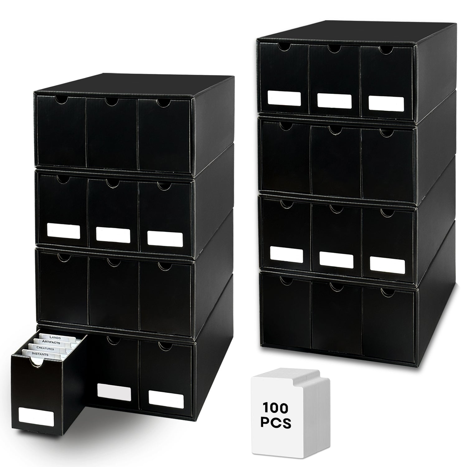 mtg card cabinet Fageverld Trading Storage Box, Collector Cardboard Card Box with 50 Dividers for TCG Magic Baseball Sports Cards Collection, 12 Drawers Includes 20 acid Condition:BGS7.5 Retrace in MTG: Rules, Next Day Delivery