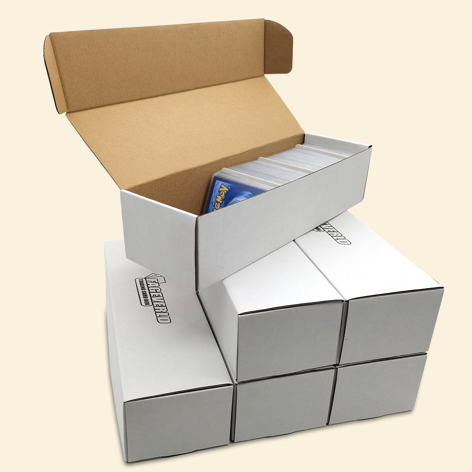 50-Pack Of 660-Count Trading Card Storage Boxes - Standard Size Tuck Boxes By Woodhaven
