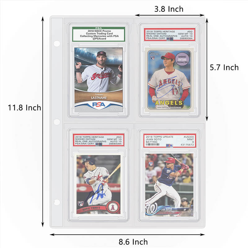 Graded Card Slab Binder Pages