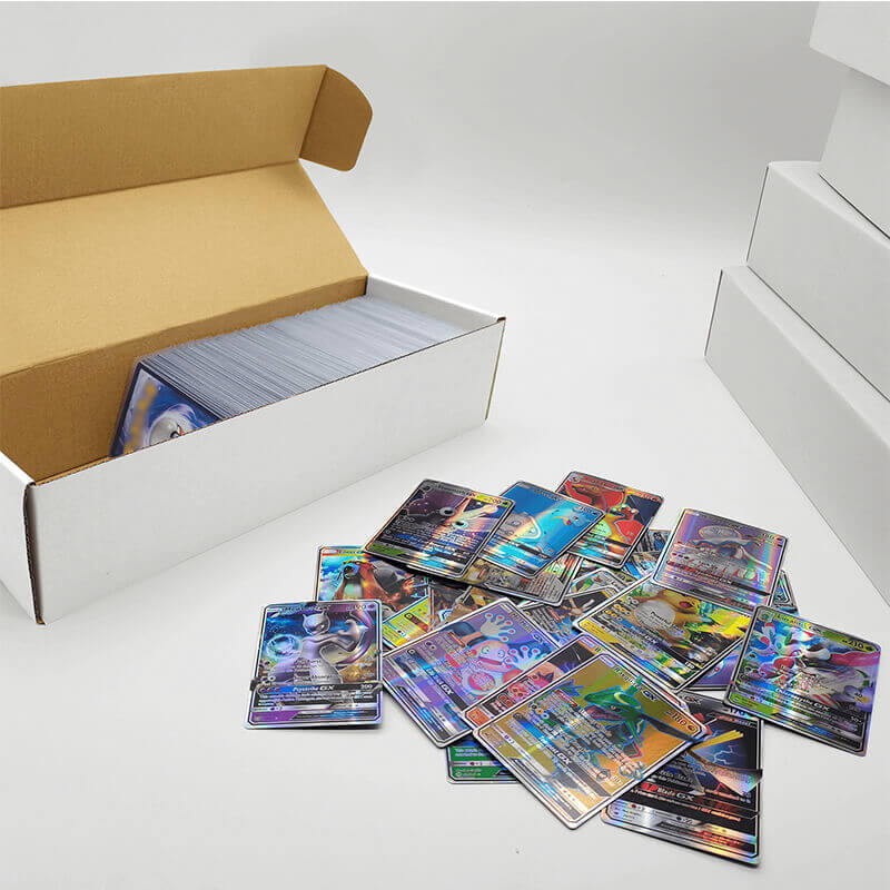 Fageverld Trading Card Storage Box with Card Dividers, Black Cardboard  Baseball Sports Card Storage Boxes, Card Holder Box for Mtg Card Storage, 8